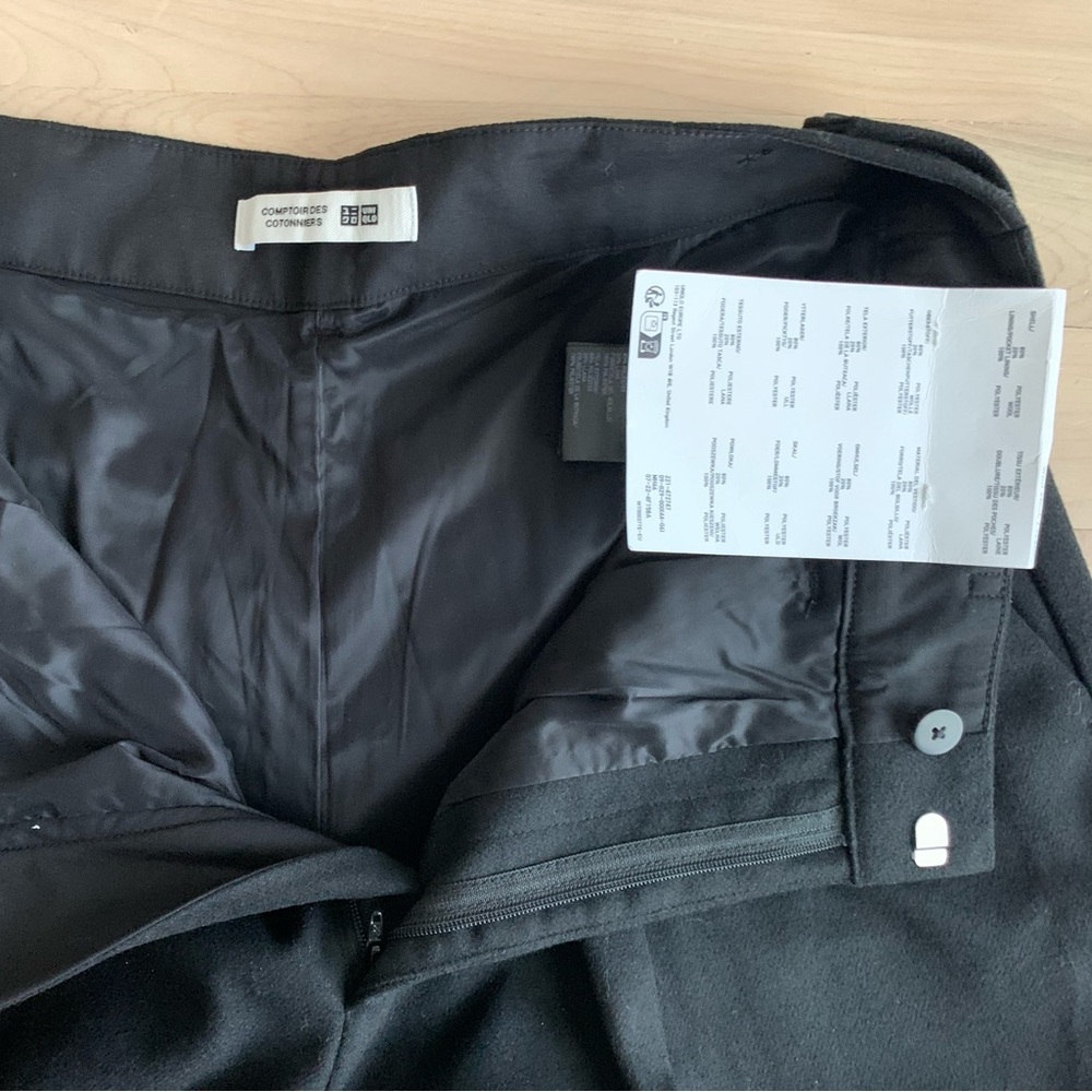 [NWT] COMPTOIR DES COTONNIERS|UNIQLO - Tweed Wool Pleated Plattered Trousers - Picture 6 of 14